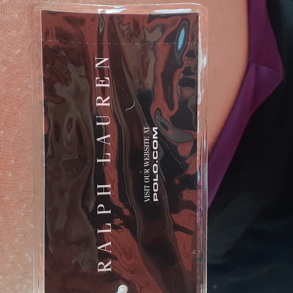 •Ralph Lauren• Cashmere  Halter neck Purple Tie band  Trim NWT $455 - Picture 6 of 7